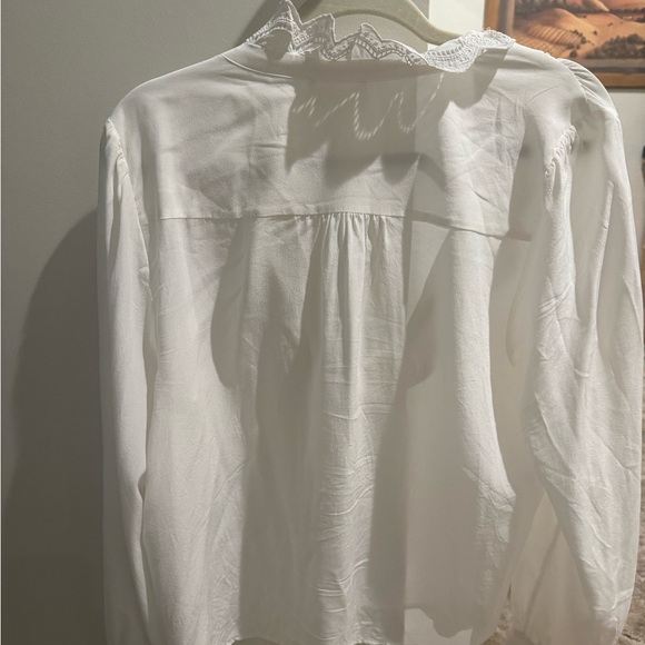 Sezane chlo top in cream - Picture 4 of 5